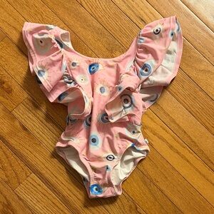 Posh Peanut Pink and White Swimsuit